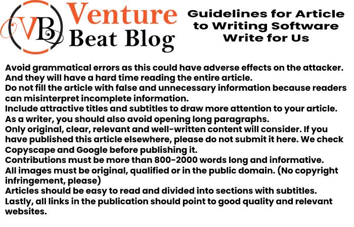 Why to Write For The Venture Beat Blog - Software Write for Us 1