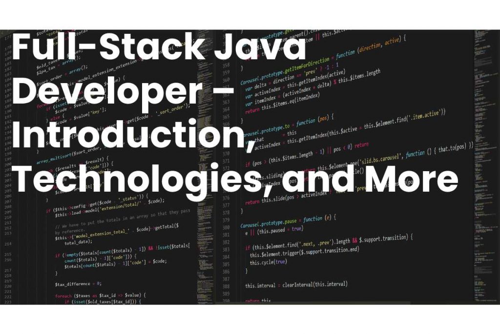 Full-Stack Java Developer