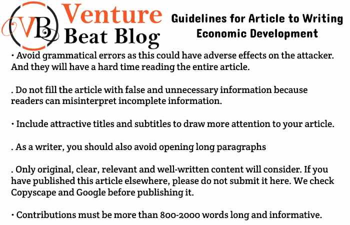 Guidelines for Article to Writing Economic Development