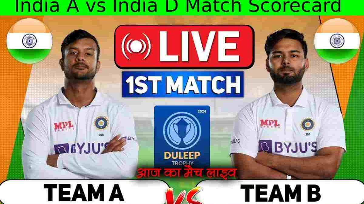 India A vs India D Match Scorecard: A Comprehensive Guide