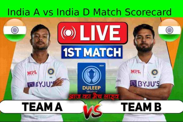 India A vs India D Match Scorecard