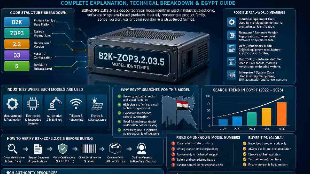 What Is B2K-ZOP3.2.03.5 Model in Egypt? Complete Research Guide