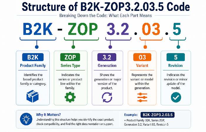 what is b2k-zop3.2.03.5 model explained diagram